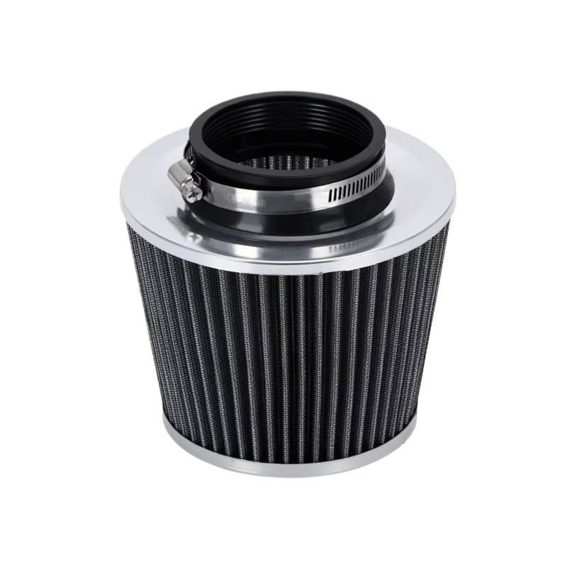 Auto Ansaugschlauch Luftfilter Und Kaltluftansaugrohr Turbo-Induktionsrohr-Set Mit Luftfilterkegel Universell 3 Zoll 76 Mm JR-AIT28 + IMK14 Luftansaugschlauch(Silver A) von Nqkcuac
