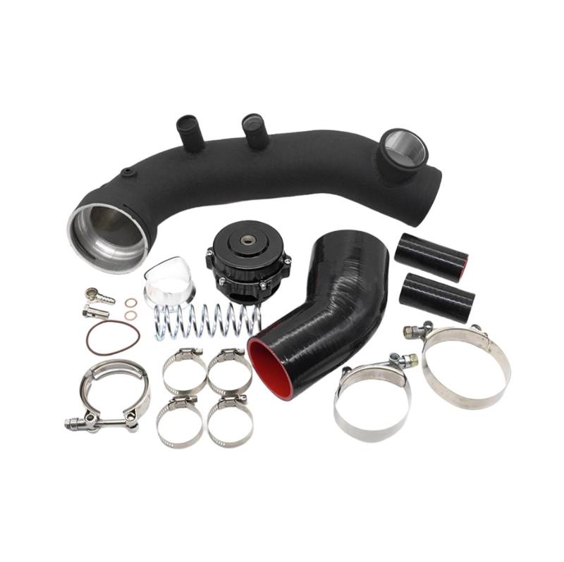 Auto Ansaugschlauch N54 Turbo Ladung Rohr Auto Air Intake Kit Für N54 Motor 2011-2012 135i 335i 1M Blow Off Ventil Luftansaugschlauch(Pipe-BOV-BK) von Nqkcuac