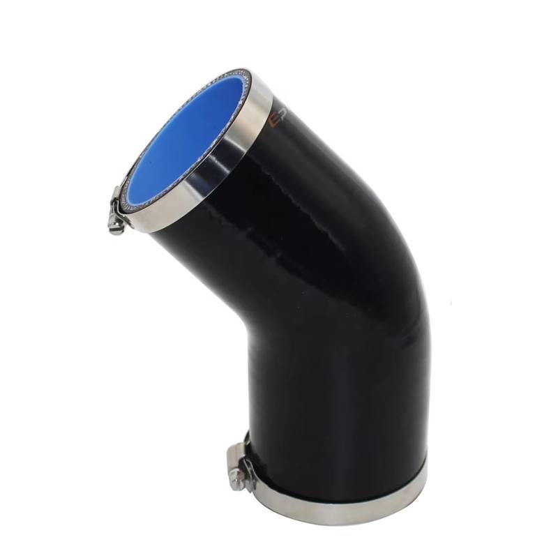 Auto Ansaugschlauch Universeller Silikon -Schlauchschlauch 45 Grad Stecker Anschluss Autointerkühler Turbo -Einlassrohrkoppler Schwarz Mehrgröße Luftansaugschlauch(28MM) von Nqkcuac
