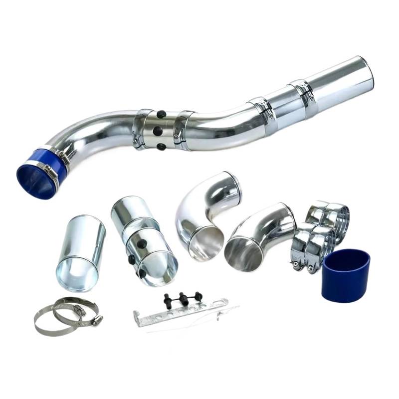 Auto Ansaugschlauch Universelles Luftansaugrohr Ansaugrohr-Set Aus Aluminiumlegierung Turbo-Direkt-Kaltluftfilter-Einspritzsystem 3 Zoll 76 Mm Luftansaugschlauch von Nqkcuac