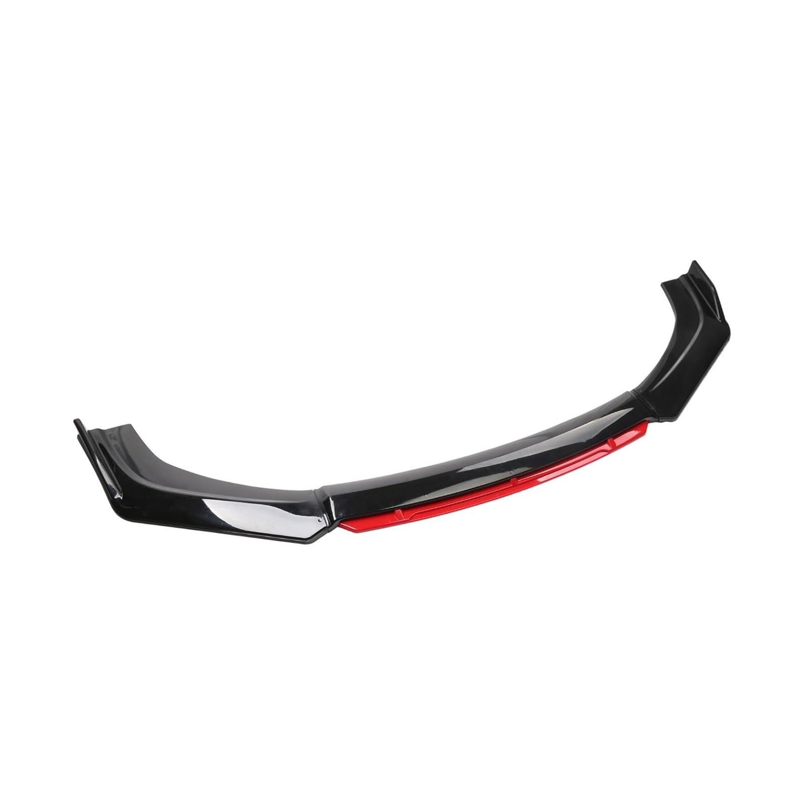 Heckspoiler 3 Stück Universal Auto Front Stoßstange Lip Kit Vorne Unter Lippen Diffusor Spoiler Auto Dekorieren Zubehör Auto Teile Spoiler(Black Red) von Nqkcuac
