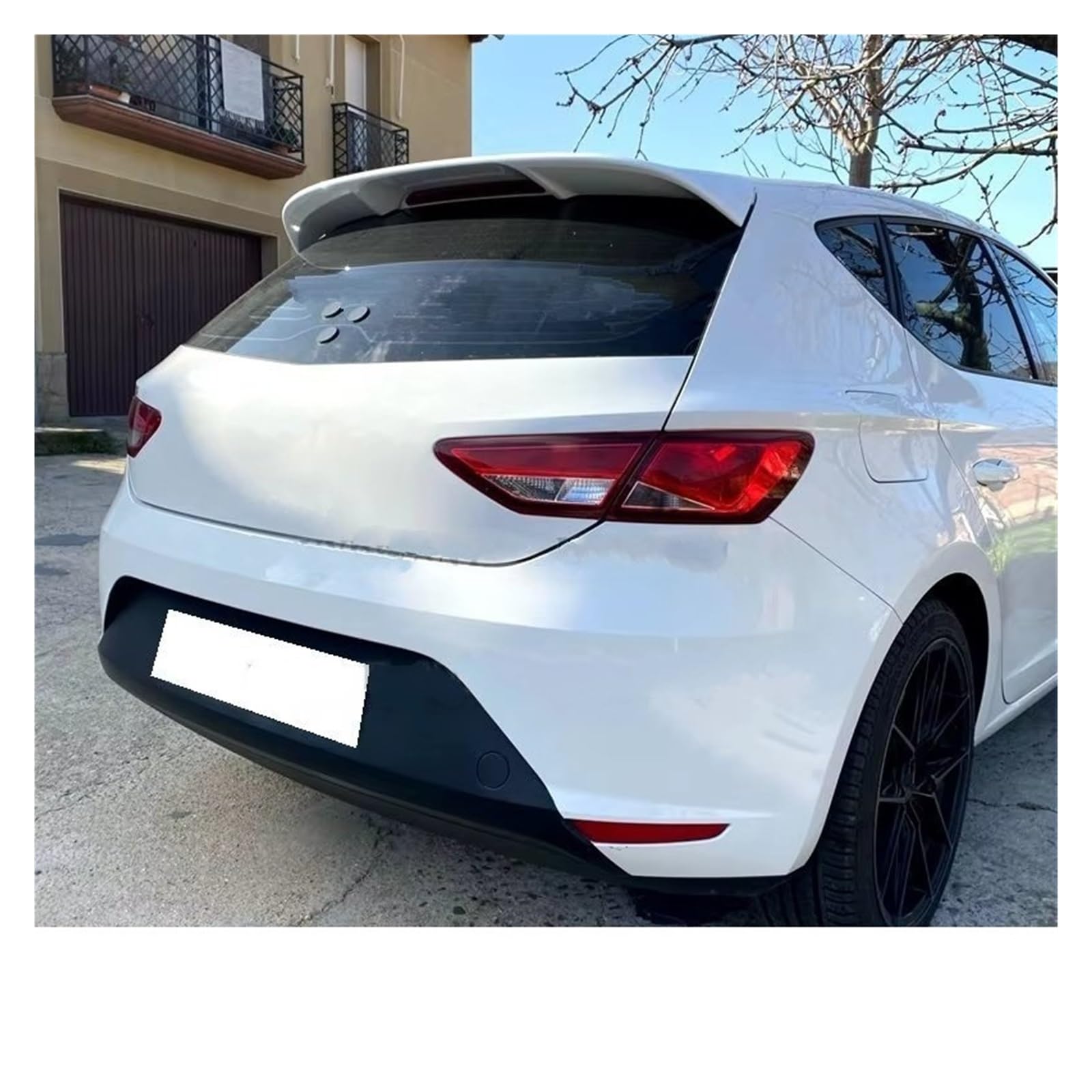 Heckspoiler ABS-Material Heckspoilerlippe Für Heckflügeldekoration Für Seat Für Leon MK3 MK3.5 5F Für FR Style Fließheckspoiler 2012–2020 Spoiler(Unpainted Primer) von Nqkcuac