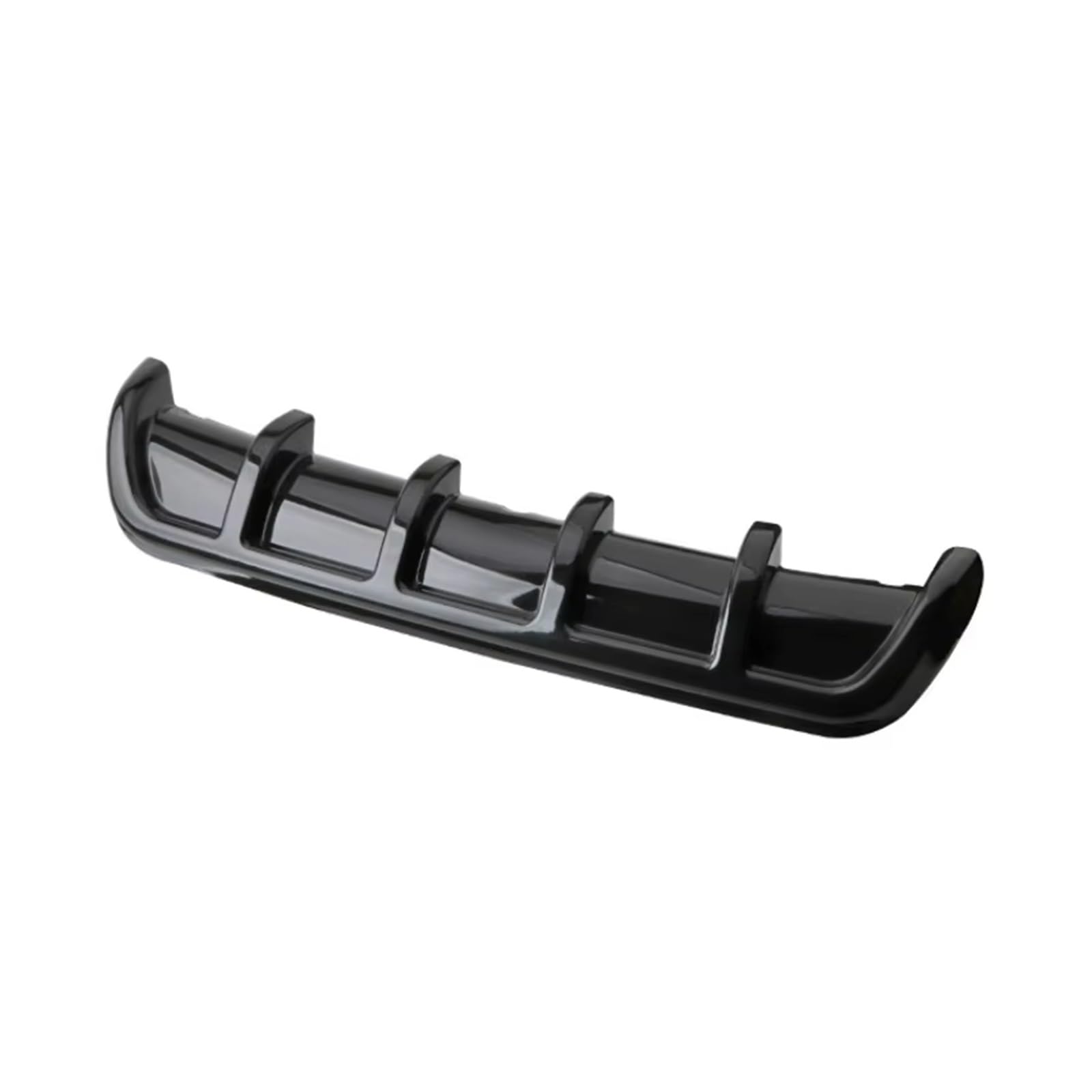 Heckspoiler Allgemeine Shark Fin Chassis Heckspoiler Heckstoßstange Deflektor Winkel Auto Modifikation 67cm Kann Geschnitten Werden Spoiler(Bright Black) von Nqkcuac