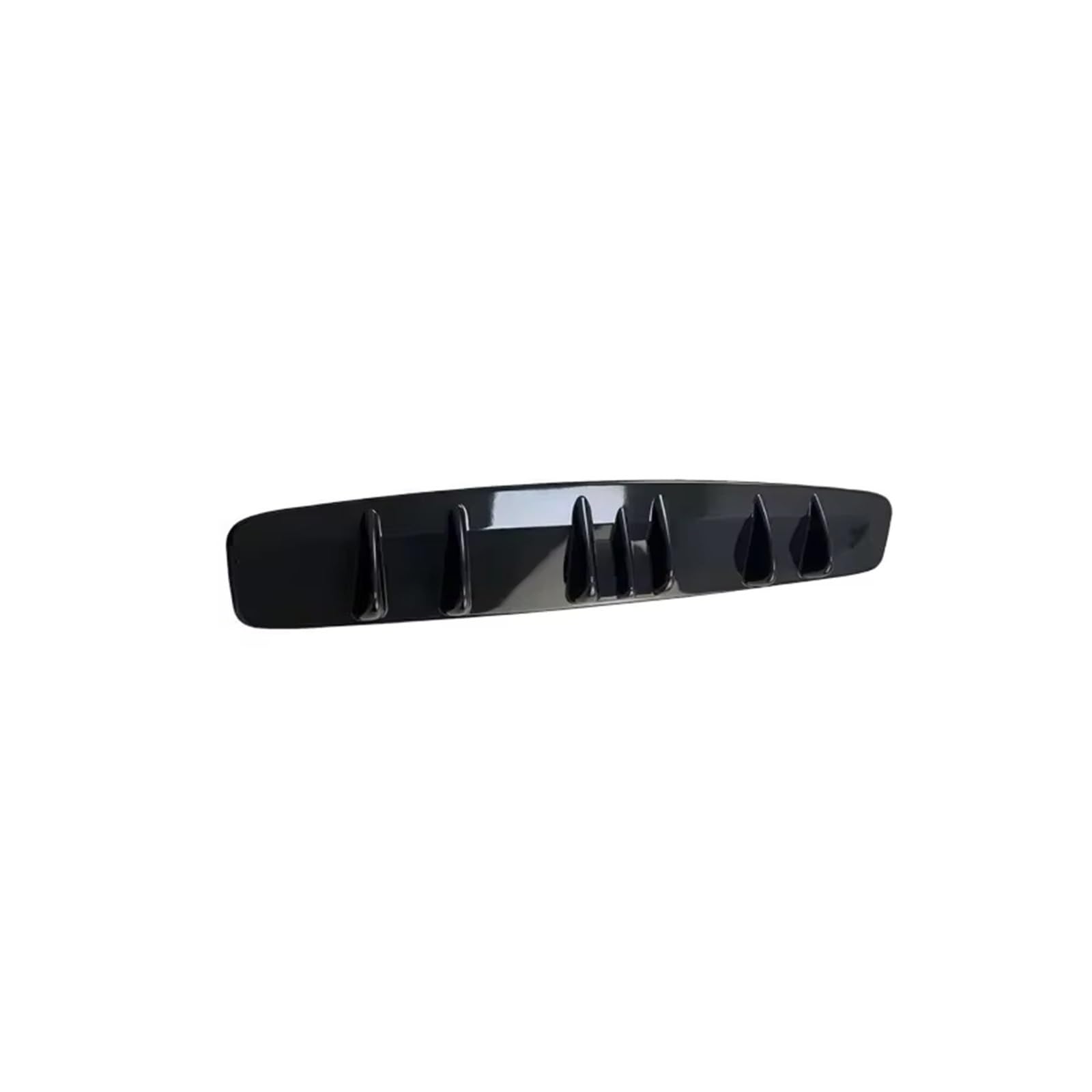 Heckspoiler Auto Heckdiffusor Fin Stoßstange Lip Splitter Spoiler Chassis Deflector Lip Kit Carbon 7 Flossen Für Kia EV6 2022 2023 2024 Spoiler(Gloss Black) von Nqkcuac