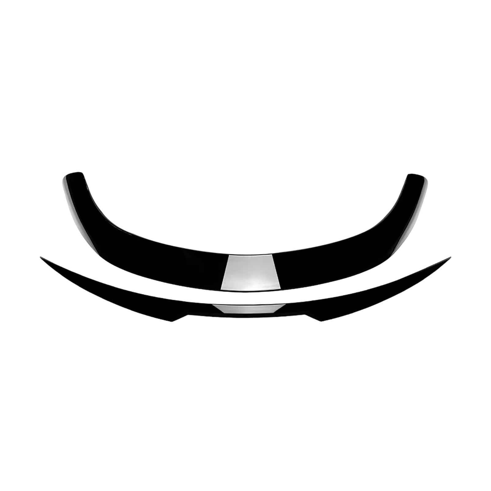 Heckspoiler Carbonfaser Glänzend Schwarz Kofferraum-Oberteil Spoilerlippe Heckspoilerflügel Mittlerer Dachspoiler Für Alfa Für Romeo Für Stelvio 18–24 4-türig Spoiler(Glossy Black) von Nqkcuac