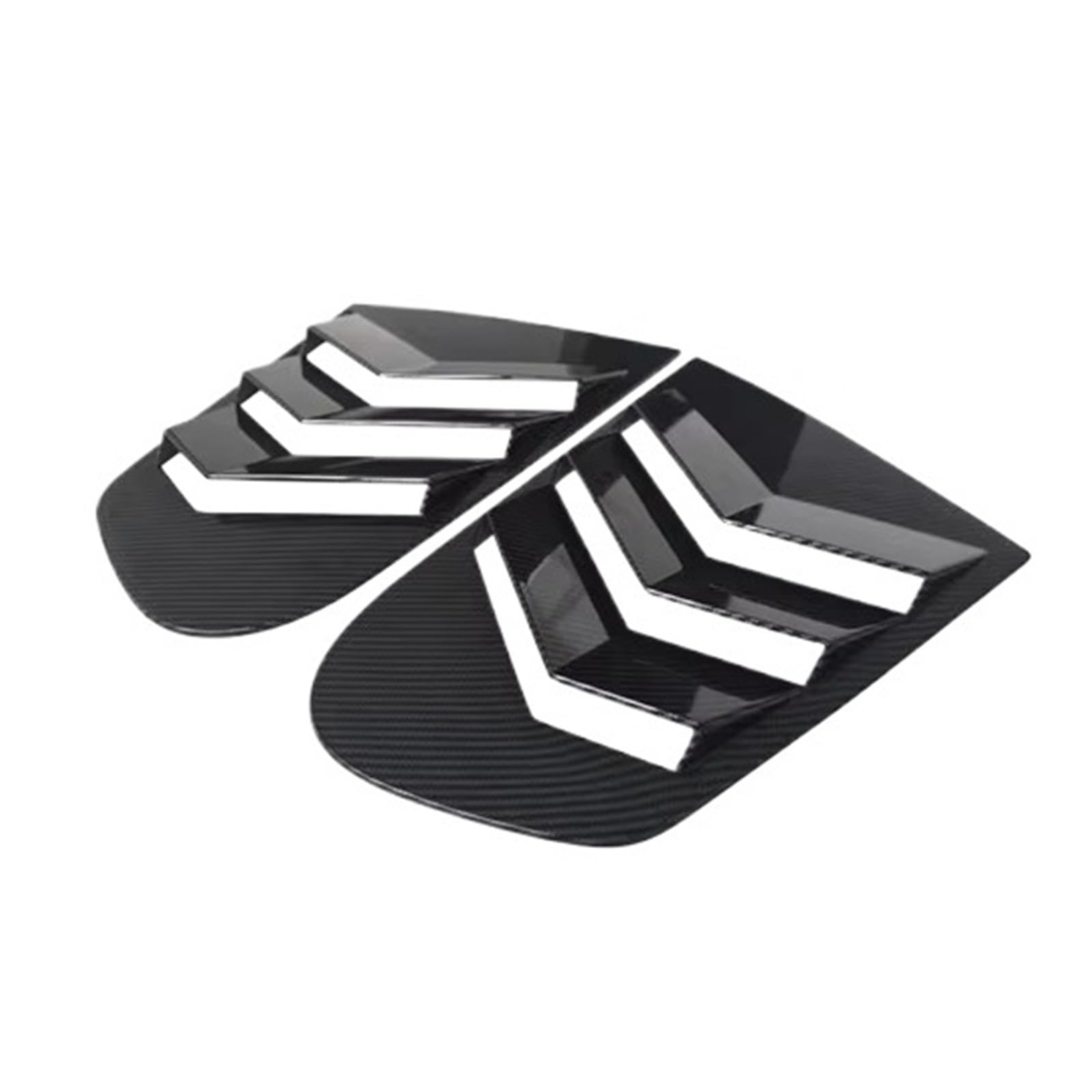 Heckspoiler Dekoratives Zubehör Viertelseitenfenster-Lamellen Für VW Für Scirocco 2009–2018 Scoop Cover Vent Carbon Surface Style Spoiler Spoiler(Carbon Surface) von Nqkcuac