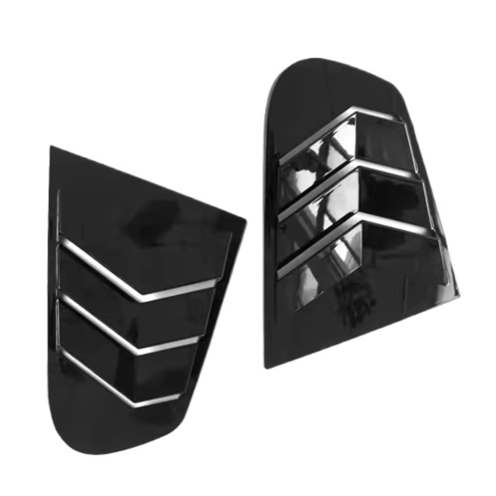 Heckspoiler Dekoratives Zubehör Viertelseitenfenster-Lamellen Für VW Für Scirocco 2009–2018 Scoop Cover Vent Carbon Surface Style Spoiler Spoiler(Gloss Black) von Nqkcuac