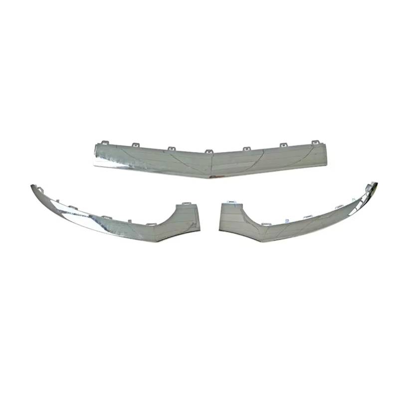 Heckspoiler Frontstoßstangen-Zierleiste Spoiler Für Benz W218 Für CLS 2015 2016 2017 2018 Chrom-Formlippe Chrom-ZIERLEISTE Abdeckung Zubehör Spoiler(Silver) von Nqkcuac