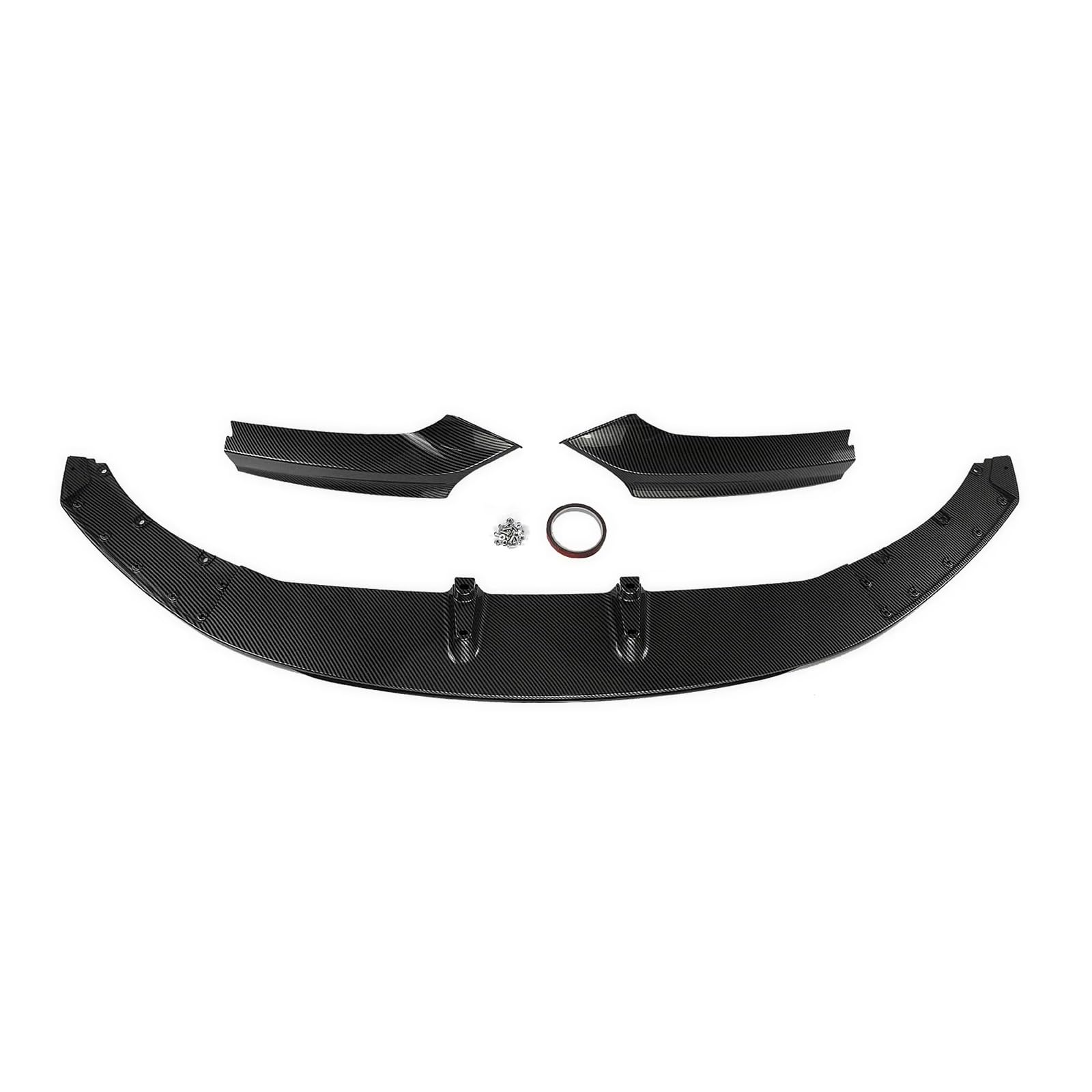 Heckspoiler Für 2 Series F22 F23 Sport 2014 2015 2016 2017-2019 2020 2021 Auto Frontschürze Spoiler Lippe Trim Unteren Platte Klinge Splitter Schutz Aoto Kit Spoiler(Carbon Fiber Look) von Nqkcuac