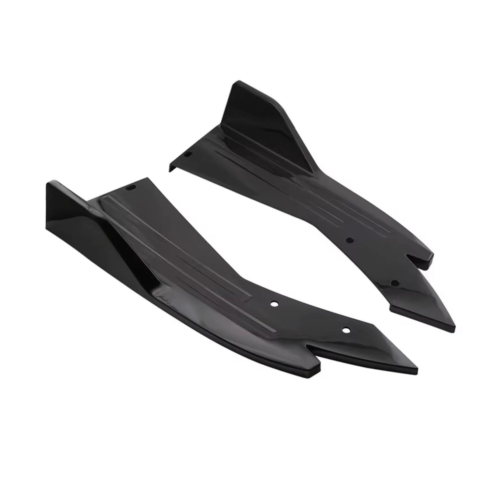 Heckspoiler Für A4 A5 A6 RS5 RS6 TT B7 B8 B6 B9 8P 8V 8Y 2 STÜCK Heckspoilerlippe Diffusor Splitter Canard Protector Frontspoiler Body Kit Spoiler(Black) von Nqkcuac