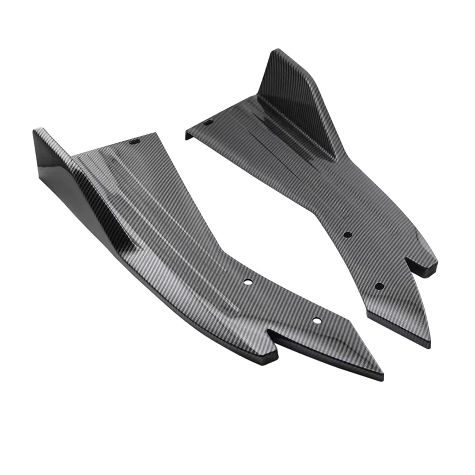 Heckspoiler Für A4 A5 A6 RS5 RS6 TT B7 B8 B6 B9 8P 8V 8Y 2 STÜCK Heckspoilerlippe Diffusor Splitter Canard Protector Frontspoiler Body Kit Spoiler(Carbon Fiber) von Nqkcuac