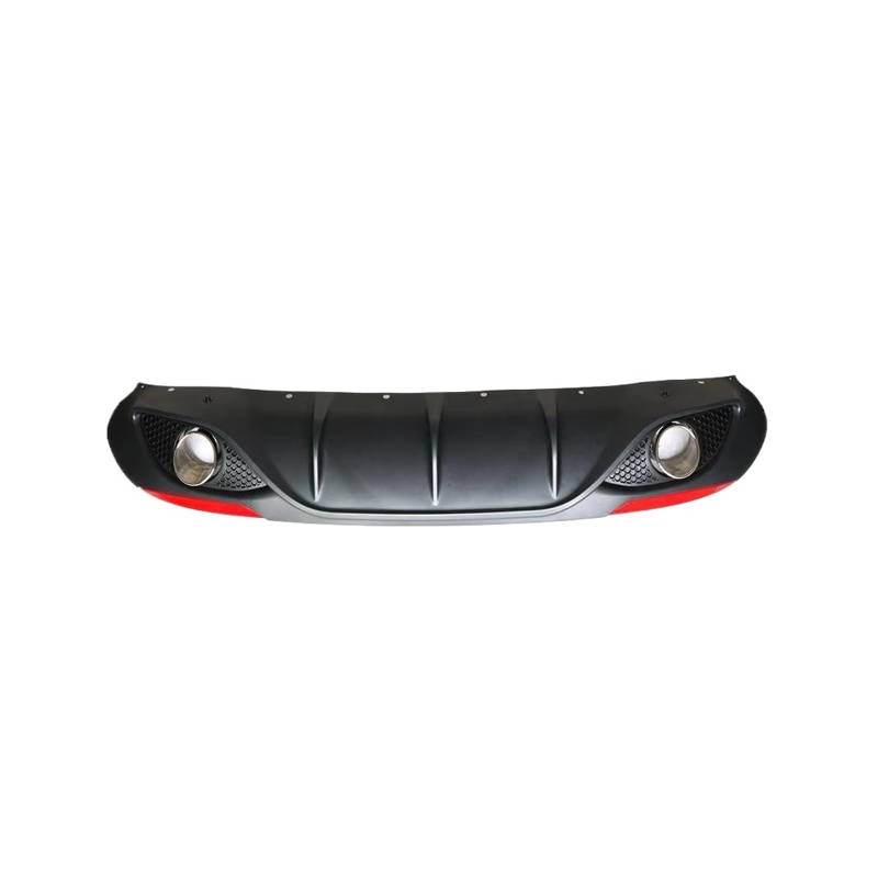 Heckspoiler Für Alfa Für Romeo Für Giulia Base 2017-2022 Heckspoilerlippe Diffusor Spoiler Mit Auspuffspitzen Schwarz PP Heck-Renn-Bodykits Spoiler(with reflectors) von Nqkcuac