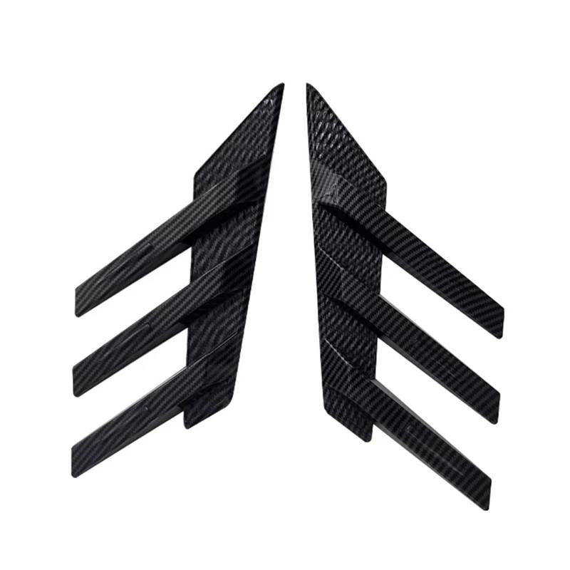 Heckspoiler Für Ford Für Mustang Universal Auto Heckscheibe Seitenspoiler Lüftungsschlitze Abdeckung Aufkleber Dekoration Für Dodge Für Challenger Für Charger Spoiler(Carbon Fiber Look) von Nqkcuac
