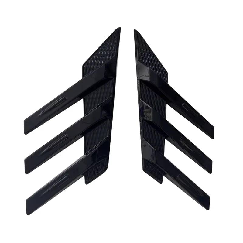 Heckspoiler Für Ford Für Mustang Universal Auto Heckscheibe Seitenspoiler Lüftungsschlitze Abdeckung Aufkleber Dekoration Für Dodge Für Challenger Für Charger Spoiler(Glossy Black) von Nqkcuac