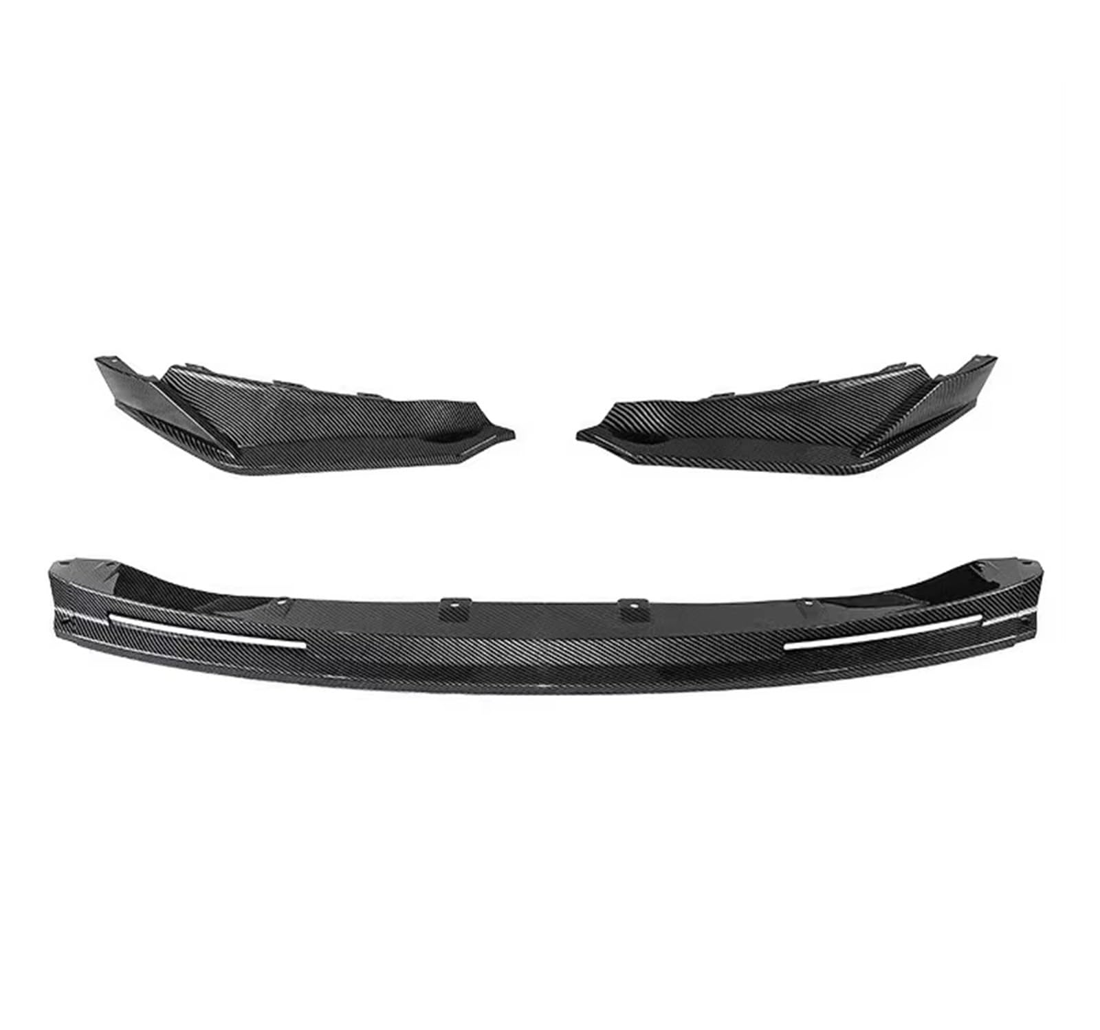 Heckspoiler Für M3 G80 M4 G82 2021 2022 2023+ Gloss Black Frontstoßstange Lip Spoiler Diffusor Splitter Body Kit Schürzen Cover Guard Trim Spoiler(Carbon Look) von Nqkcuac