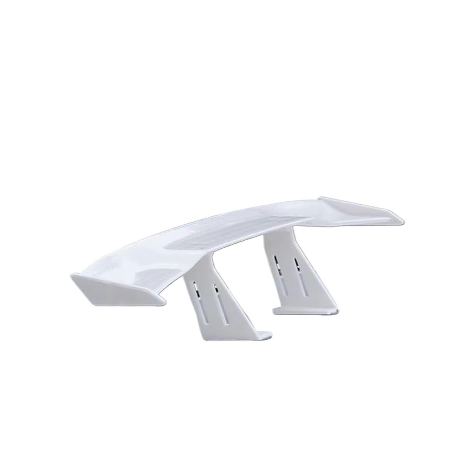 Heckspoiler Für Universal Auto Auto Hinten Kleine Spoiler Flügel Motorrad Kleine Modell Canard Tail Winglet ABS Carbon Look Spoiler(White) von Nqkcuac