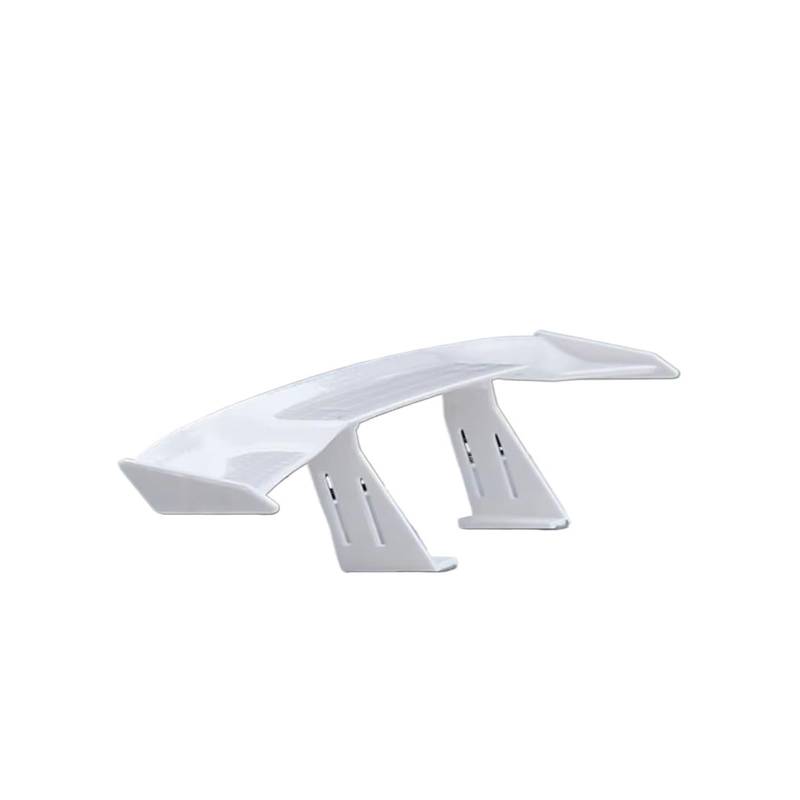 Heckspoiler Für Universal Auto Auto Hinten Kleine Spoiler Flügel Motorrad Kleine Modell Canard Tail Winglet ABS Carbon Look Spoiler(White) von Nqkcuac