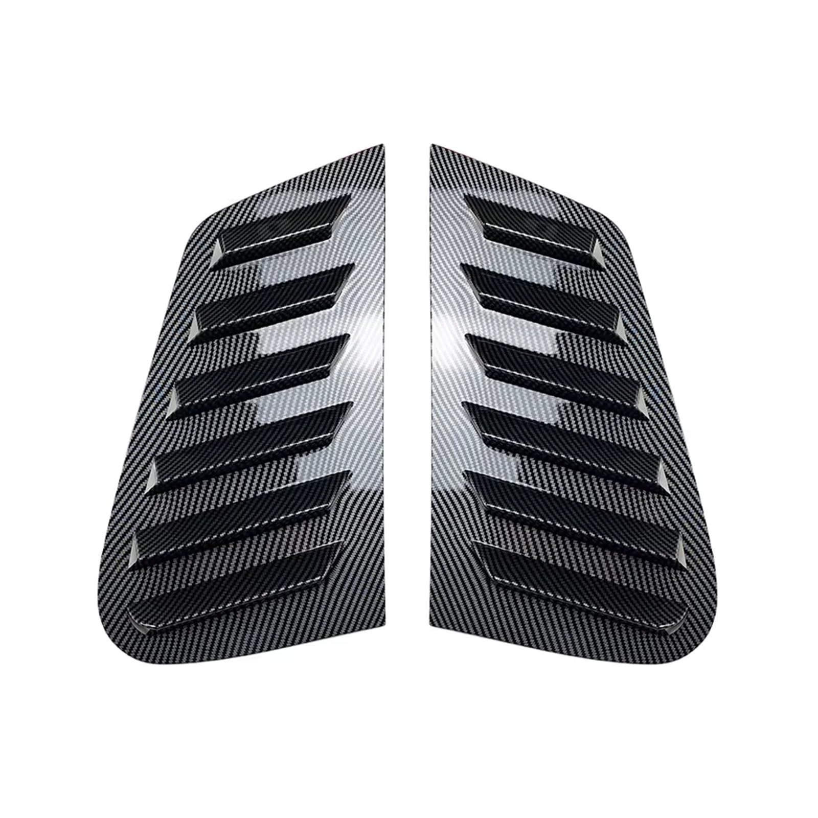Heckspoiler Für VW Für Golf 4 MK4 1997-2006 Seitenlüftungsöffnungen Sonnenschutzrollladenabdeckung Außenzubehör EIN Paar Heckscheibenjalousierollladen Spoiler(Carbon Fiber Pattern) von Nqkcuac