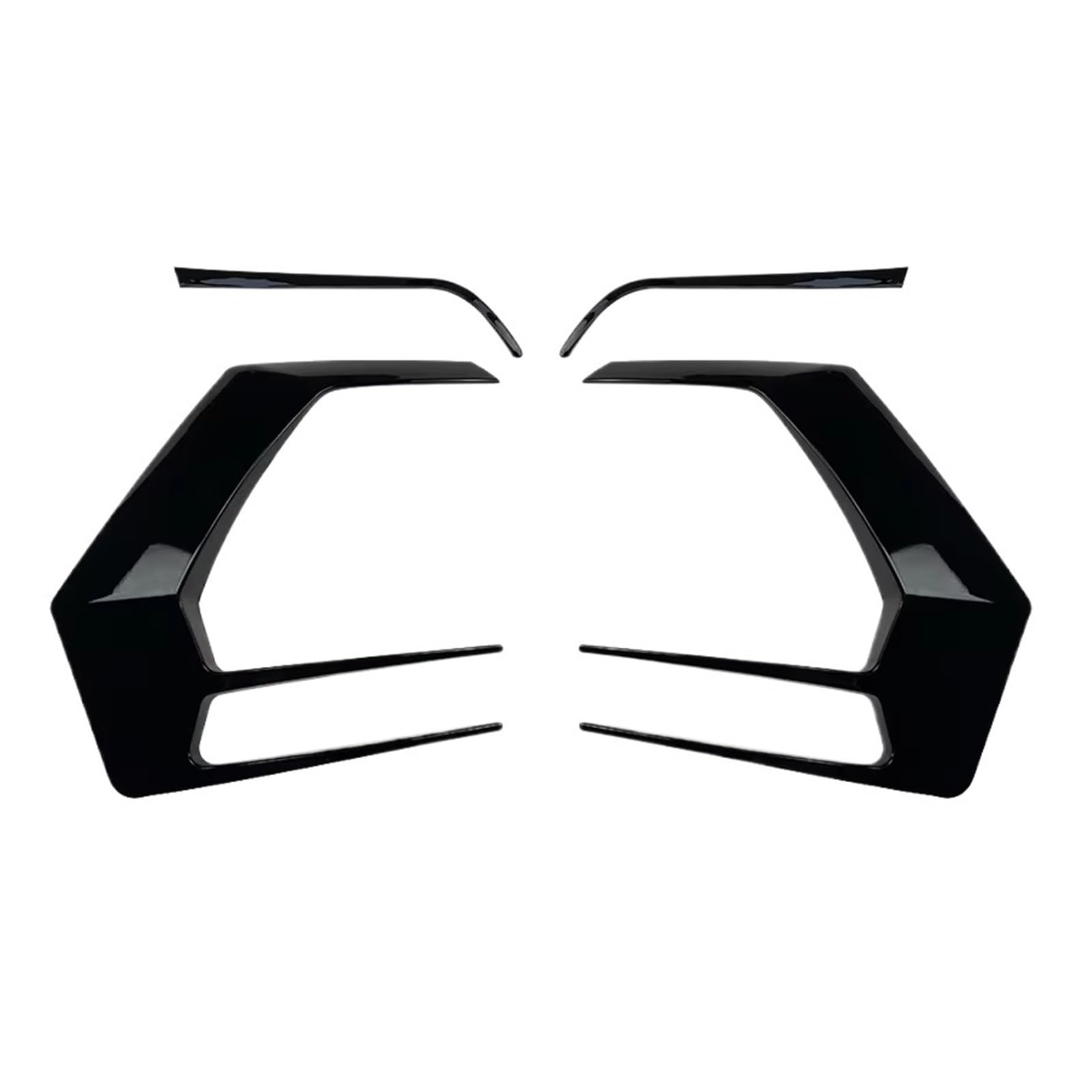 Heckspoiler Für VW Für Golf 7 7.5 MK7 MK7.5 Für GTI R Für GTD R400 2012-2020 Heckspoilerverkleidung, 1 Paar Heckstoßstangensplitter Canard Spoiler(A) von Nqkcuac