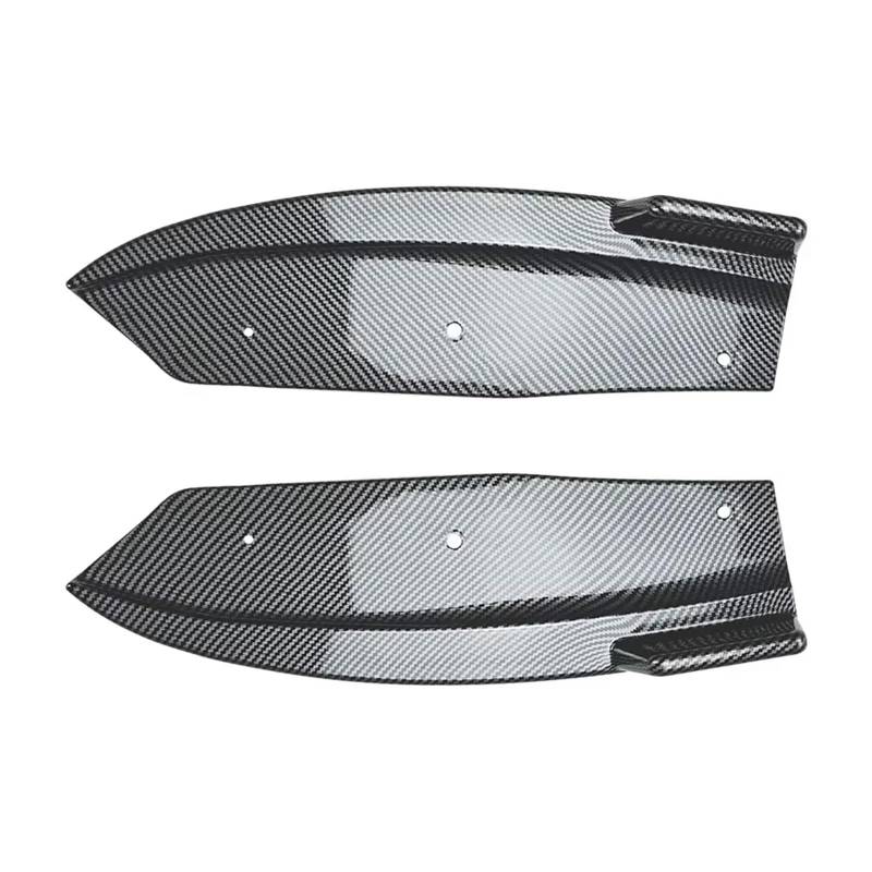 Heckspoiler Für X4 G02 Sport 2018 2019 2020 2021 Teile Helle Schwarze Auto Hintere Stoßstange Lip Diffusor Splitter Winglet Schürze Spoiler Spoiler(Carbon Fiber Pattern) von Nqkcuac