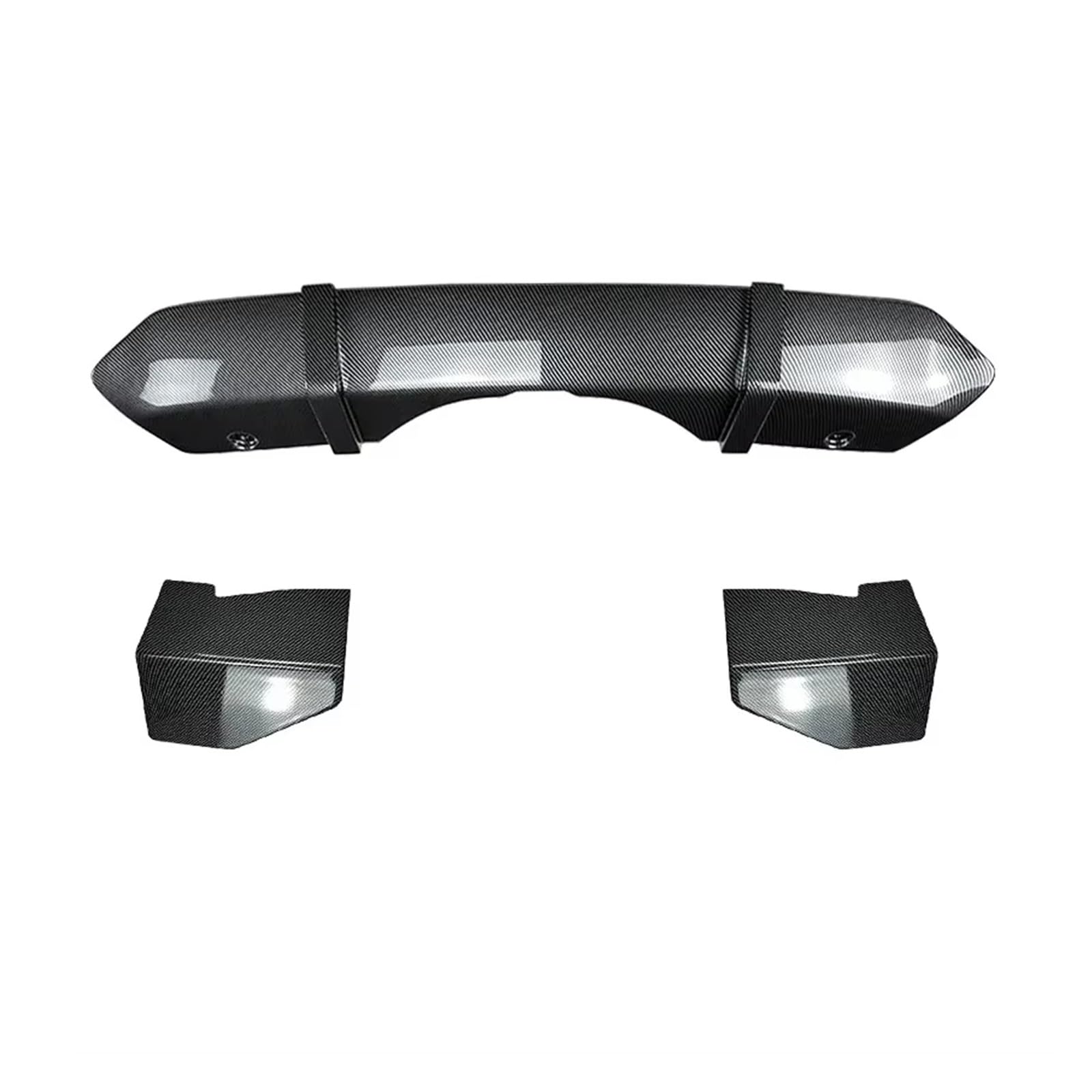 Heckspoiler Für X5 F15 Sport 2014 2015 2016 2017 2018 MP Style Spoiler Splitter Platte Body Kit Trim Auto Heckstoßstange Diffusor Lip Spoiler(Carbon Look) von Nqkcuac