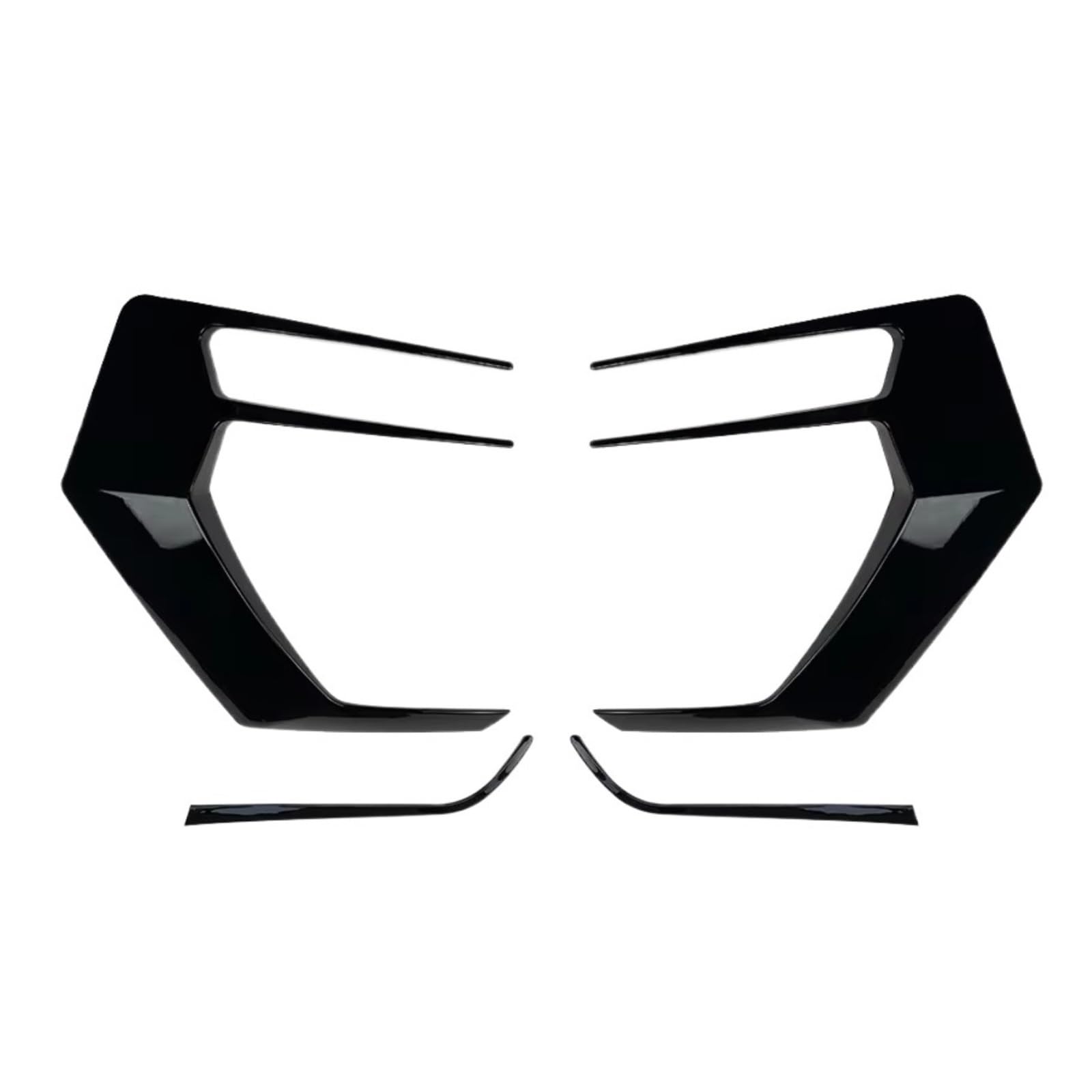 Heckspoiler Heckspoiler-Bremsverkleidung 1 Paar Heckstoßstangensplitter Canard Für VW Für Golf 7 7.5 MK7 MK7.5 Für GTI R Für GTD R400 2012-2020 Spoiler(A) von Nqkcuac