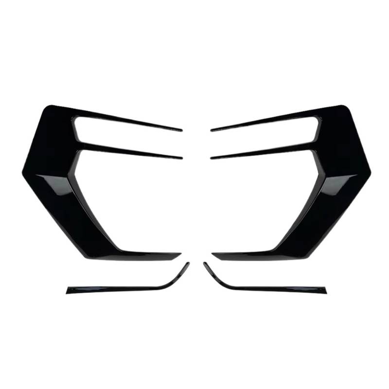 Heckspoiler Heckspoiler-Bremsverkleidung 1 Paar Heckstoßstangensplitter Canard Für VW Für Golf 7 7.5 MK7 MK7.5 Für GTI R Für GTD R400 2012-2020 Spoiler(A) von Nqkcuac