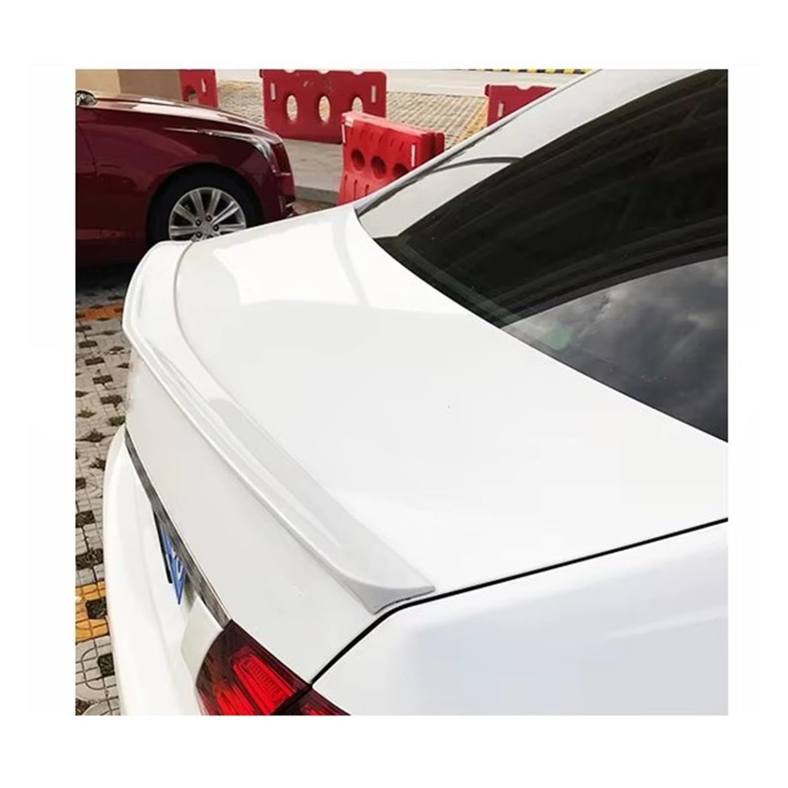 Heckspoiler Heckspoilerlippe Für Kofferraumdeckel Ducktail-Spoilerflügel Autozubehörteil Für Benz E-Klasse W212 180 200 260 300 320 4-Türer 2008–2015 Spoiler(White) von Nqkcuac