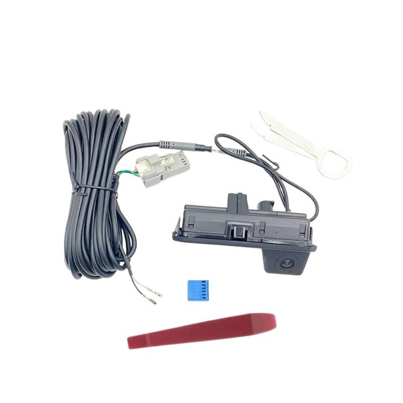 Rückfahrkamera Für VW Für Jetta MK7 2019 2020 2021 2022 2023 Für Canbus Dynamische Flugbahn Stecker Und Spielen Ohne Codierung Hinten Reverse Backup Kamera Rückansicht Kamera von Nqkcuac