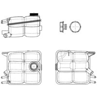 Ausgleichsbehälter, Kühlmittel NRF 454015 von Nrf