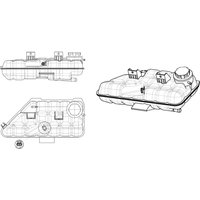 Ausgleichsbehälter, Kühlmittel NRF 454045 von Nrf