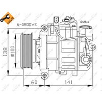 Klimakompressor NRF 32263 Klimakompressor NRF 32263 von Nrf