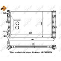 Kühler, Motorkühlung EASY FIT NRF 56127 von Nrf