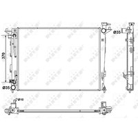 Kühler, Motorkühlung NRF 53051 von Nrf