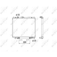 Kühler, Motorkühlung NRF 53810 von Nrf