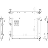 Kühler, Motorkühlung NRF 550033 von Nrf