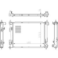 Kühler, Motorkühlung NRF 550039 von Nrf