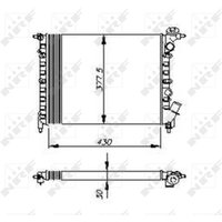 Kühler, Motorkühlung NRF 58207 von Nrf