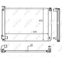 Kühler, Motorkühlung NRF 58604 von Nrf