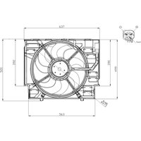 Lüfter, Motorkühlung NRF 47960 von Nrf