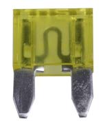 10 x Flachstecksicherung Mini-Sicherung 20A / 32V / gelb von Nrv-Outdoorbedarf