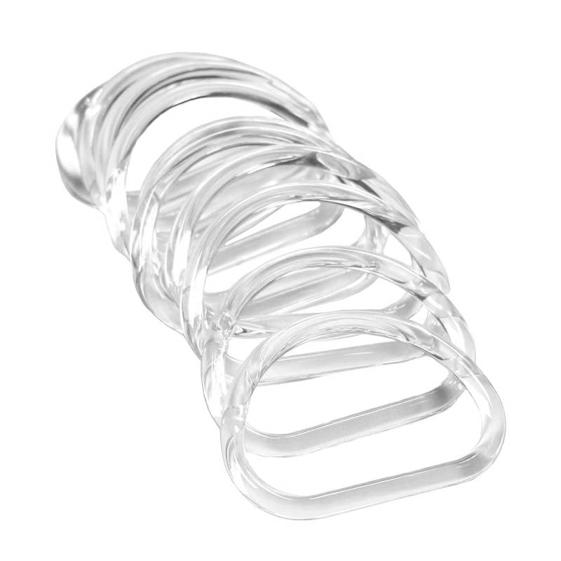 Ntcpefy 10 Stück transparente Taschengriff--D-Form Handtasche Geldbörse für handgefertigte Handtaschen Geldbeutel Griffe von Ntcpefy