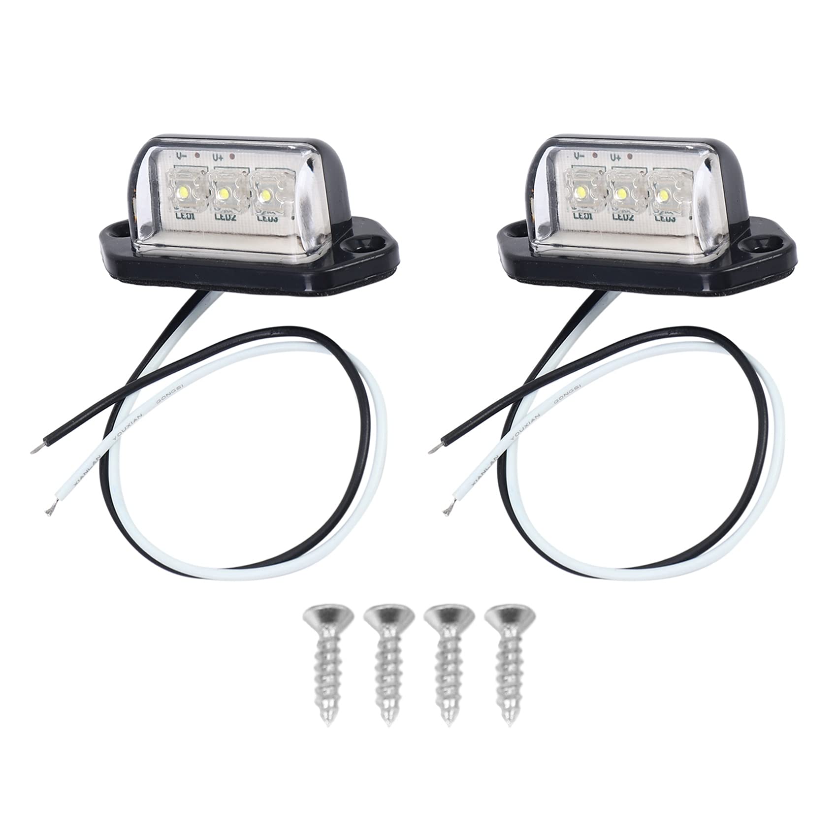 Ntcpefy Kennzeichenbeleuchtung LED Kennzeichenbeleuchtung Universal 12V 24V für Anhänger Fahrzeug Ute Van Ntcpefy Kennzeichenbeleuchtung LED Kennzeichenbeleuchtung Universal 12V 24V für Anhänger Fahrzeug Ute Van von Ntcpefy