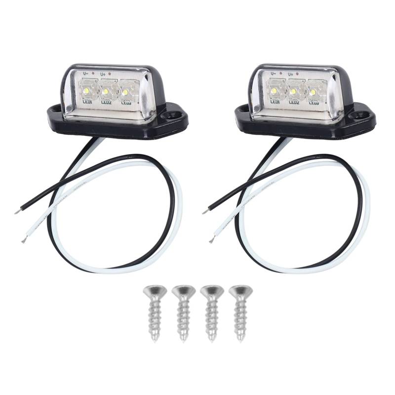 Ntcpefy Kennzeichenbeleuchtung LED Kennzeichenbeleuchtung Universal 12V 24V für Anhänger Fahrzeug Ute Van von Ntcpefy