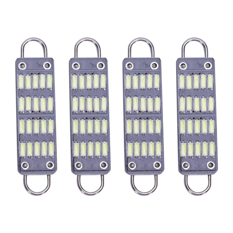 Ntcpefy LED-Leuchtmittel, 44 mm, Weiß, 20 SMD, starre Schlaufe, 4,4 cm, Innenbeleuchtung, 561 562 567 564, 4 Stück von Ntcpefy