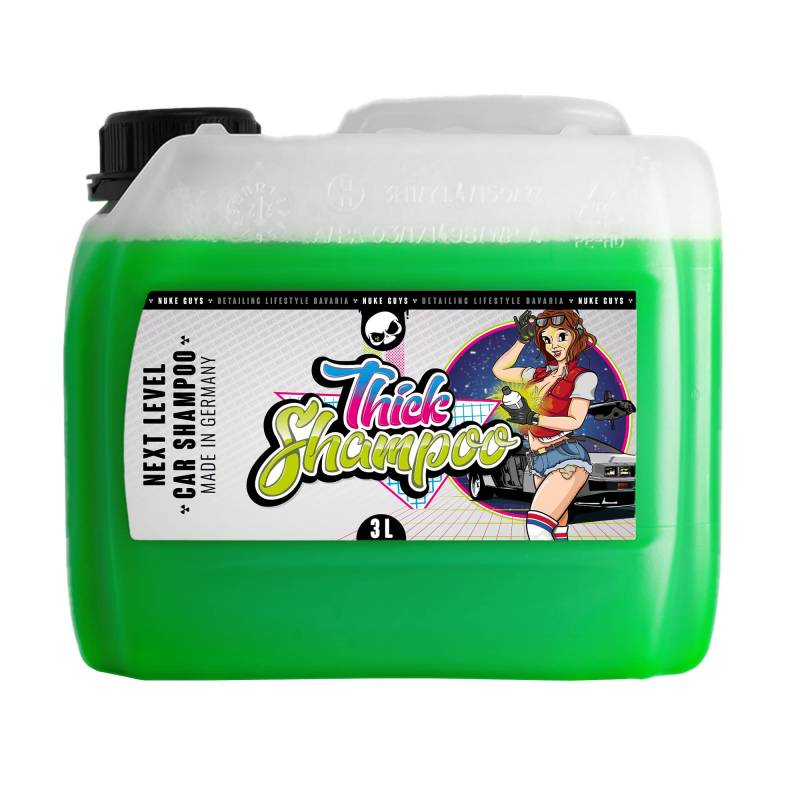 Nuke Guys Thick Shampoo, 3 Liter Konzentrat - sehr dickflüssiges, hochschäumendes Autoshampoo mit extremer Reinigungskraft - entfernt hartnäckige Verschmutzungen - pur auch für Schaumlanze geeignet von Nuke Guys