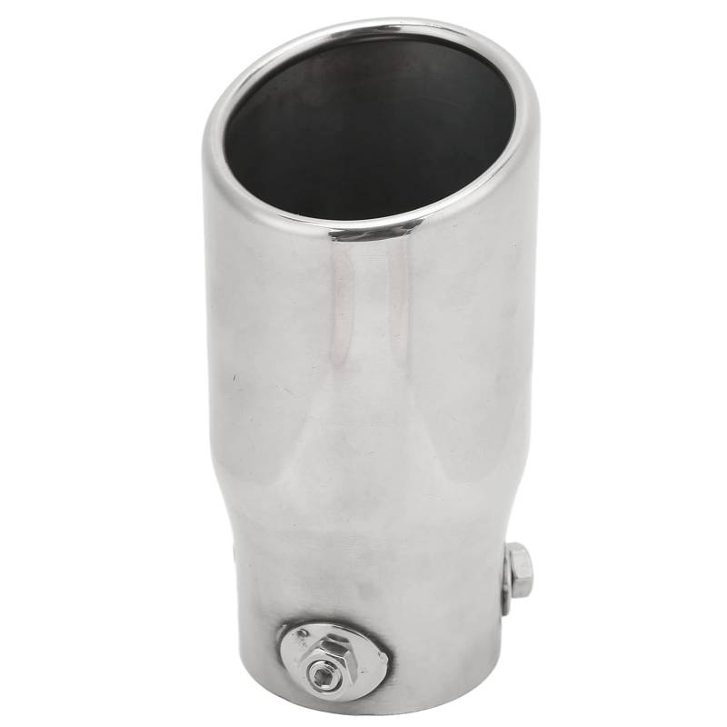 Edelstahl Auspuff Endrohr Spiegelpolierte Oberfläche Universell Für Autos Inlet 63mm Outlet 76mm Länge 150mm von NutriEss