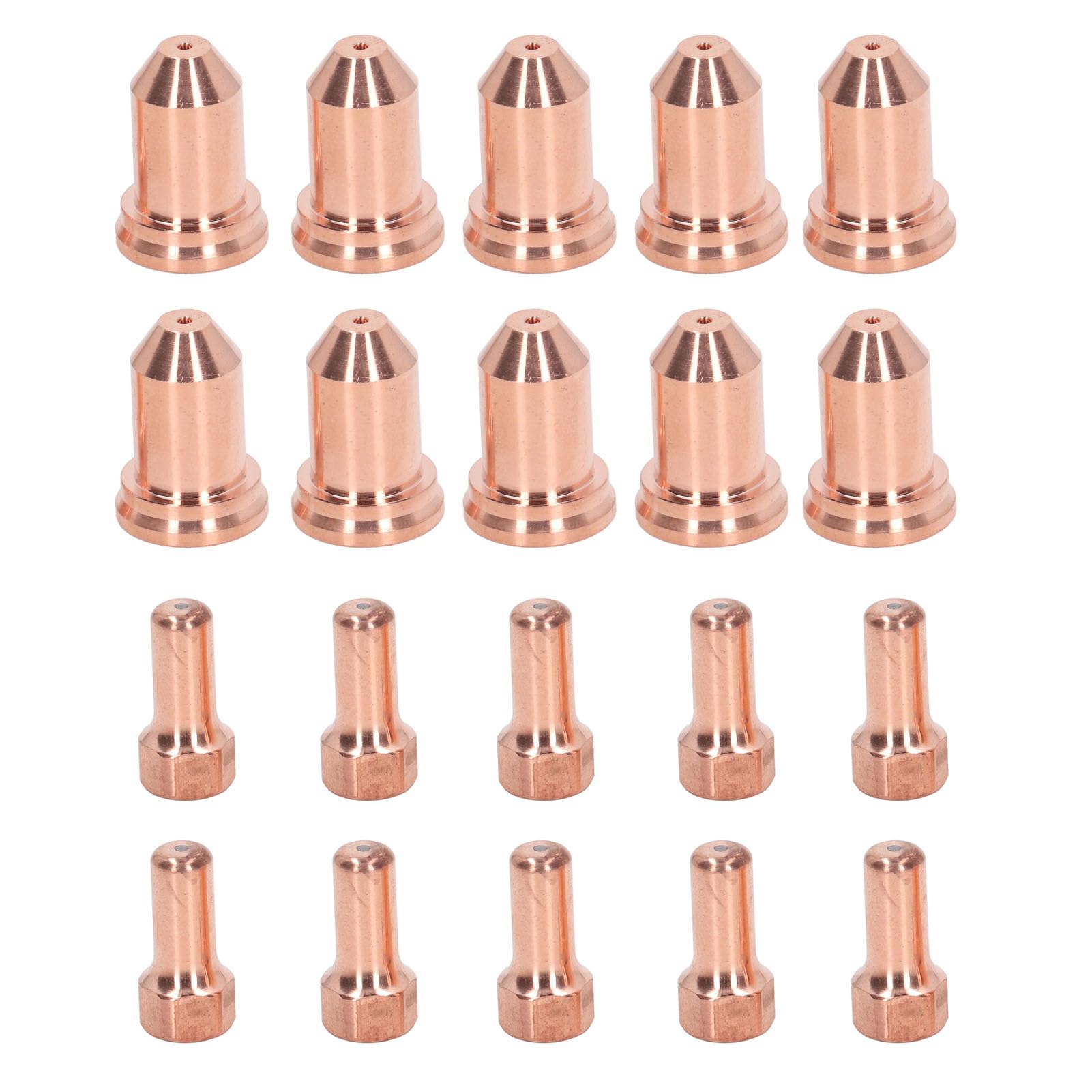 NutriEss 20Pcs Plasma Cutting Torch Nozzles Electrodes Brass Strong High Temperature Resistant Nozzles Electrodes Set for PTM 80 NutriEss 20Pcs Plasma Cutting Torch Nozzles Electrodes Brass Strong High Temperature Resistant Nozzles Electrodes Set for PTM 80 von NutriEss
