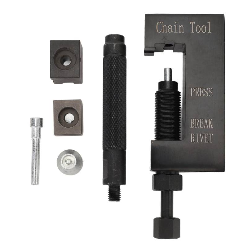 NutriEss Chain Breaker Set Motorrad -Werkzeug -Kit Easy Storage Metall Cutter Nieting für ATV 520 525 530 Standard O Ringkette von NutriEss