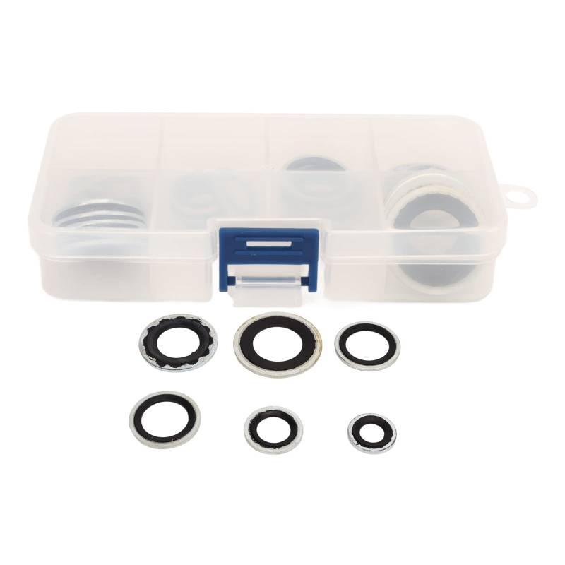 Nutriess 30pcs AC -Kompressor -Siegel -Kit mit transparenter Speicherbox Universal Tragbares leichtes Anpassung für Auto von NutriEss